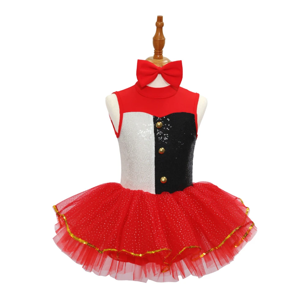 Traje de baile de jazz para ni&ntilde;os estilo payaso-JSP012