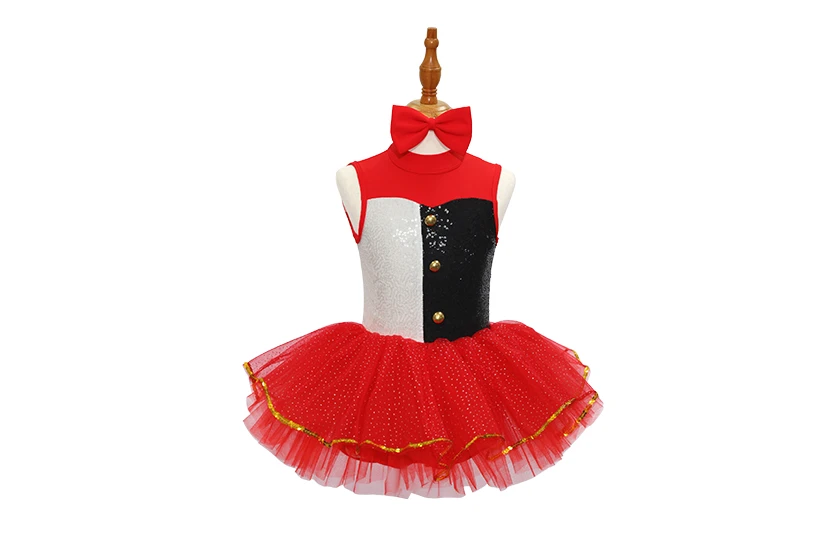 Traje de baile de jazz para ni&ntilde;os estilo payaso-JSP012
