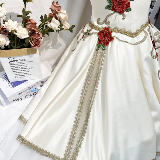 Vestido de ballet blanco crema El despertar de la flora | R0696