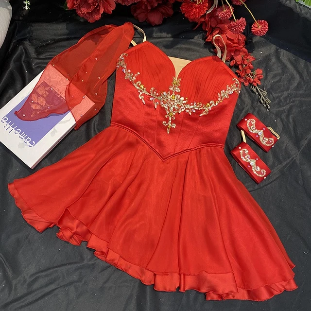 Vestido Corto The Talisman Ballet Rojo | R0697