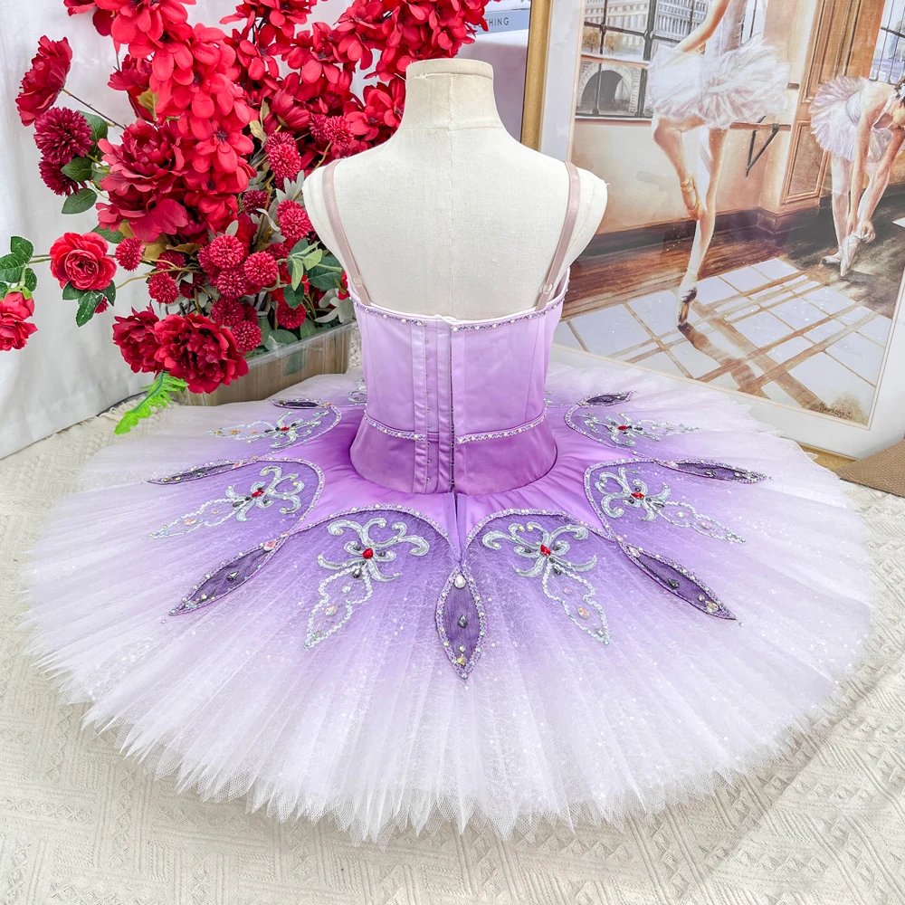 Tut&uacute; de panqueque de ballet profesional lavanda Ombre | T1509